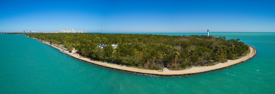 Aerial image Cape Florida Bill Baggs State Park
