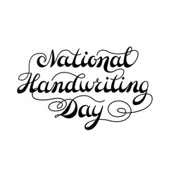 lettering card national day of handwriting