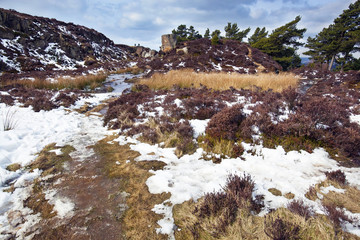 Ilkley Moor in Winter, Yorkshire, England, UK