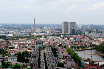 Fototapeta na wymiar Rotterdam seen from above
