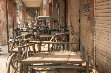 streets of Old town Delhi India