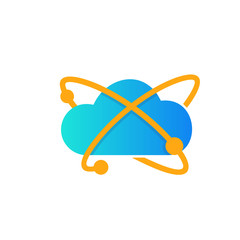 Smart Cloud Logo and Icon Element