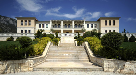 Fototapeta na wymiar Palace with stairs