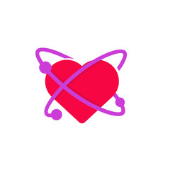 Love Chemistry Logo and Icon Element
