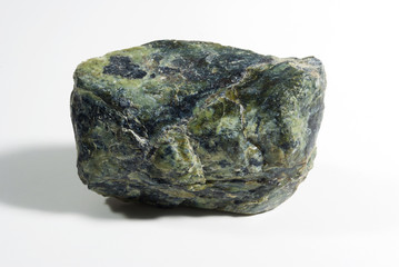 Mineral stones in studio with withe background