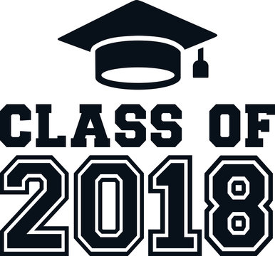 Class of 2018 with mortarboard
