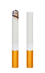 сигарета, изолированная на белом фоне. 3d иллюстрации