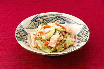 中華いかとキュウリの和え物