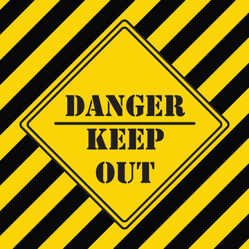 Industrial symbol - Danger keep out