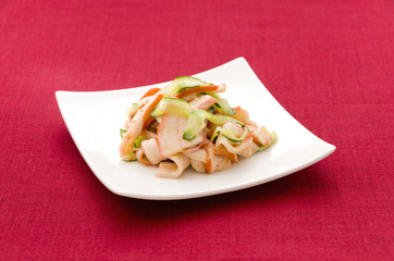 中華いかとキュウリの和え物