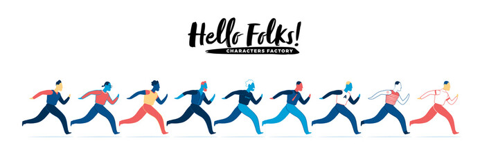 9 Personaggi che corrono