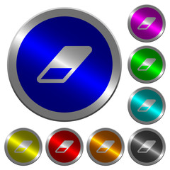 Eraser luminous coin-like round color buttons