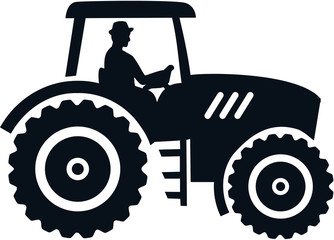 Farmer tractor female black