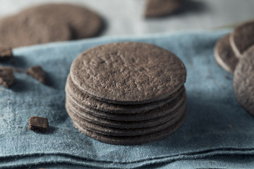 Homemade Round Chocolate Wafer Cookies