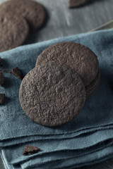Homemade Round Chocolate Wafer Cookies