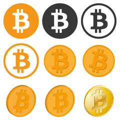 Bitcoin Crypto Icons