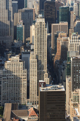 Panoramic view of Manhattan as seen from the Empire State Building observation deck