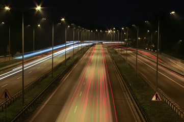 Fototapeta premium Highway at night.