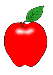 Красное яблоко