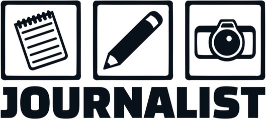 Journalist job icons