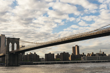Brooklyn bridge of New York.