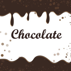 Cocoa dressing on white background.