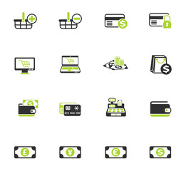 e-commerce color icon set