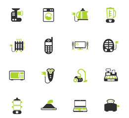electronics supermarket icon set