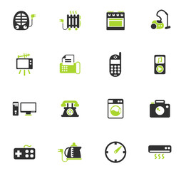 home appliances icon set