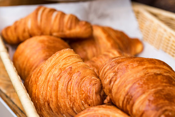 Close-up of croissant bread