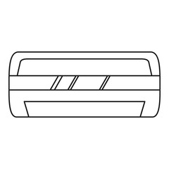 Modern air conditioner icon, outline style