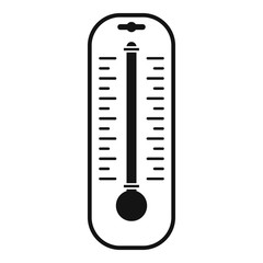 Thermometer icon, simple style