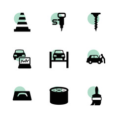 Repair icons. vector collection filled repair icons set.