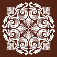 Floral pattern. Wallpaper baroque, damask. Seamless vector background.