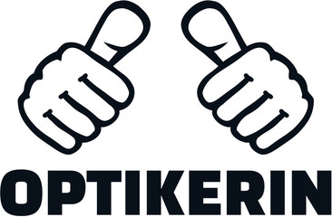 Optician with thumbs german female