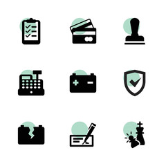 Check icons. vector collection filled check icons set.