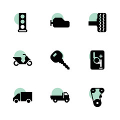 Drive icons. vector collection filled drive icons set.