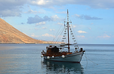Segelboot auf Kreta