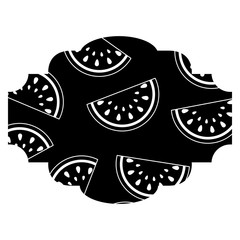 frame with watermelon pattern background