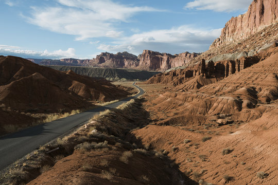 Road through Capitol Reef