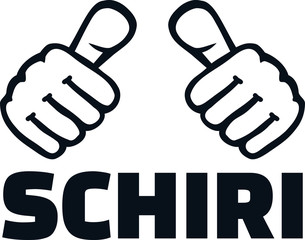 Referee with thumbs short german