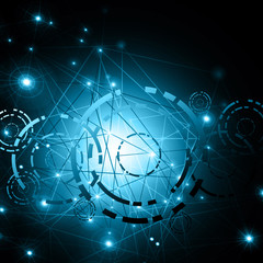 Best Internet Concept of global business.Technological background. Rays symbols Wi-Fi, of the Internet, television, mobile and satellite communications