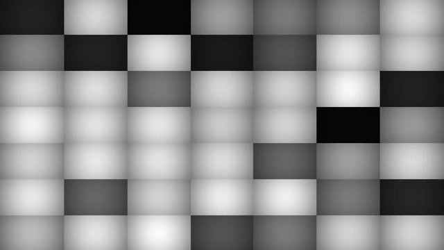 Monochromatic Abstract Mosaic Tile Background Loop