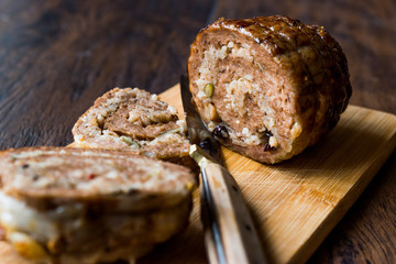 Turkish Meat Roll Seftali Kebab