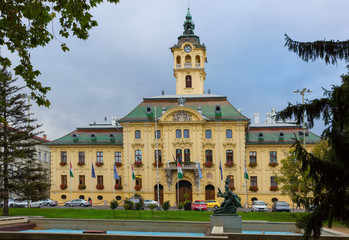Fototapeta na wymiar View on City Hall in Szeged