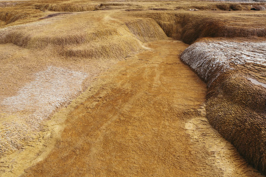 Detail of Crystal Geyser, near Green River, Utah