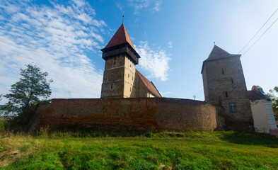 Fortified church in Brateiu, Romania