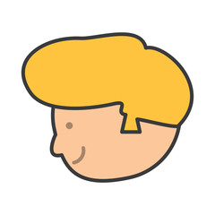 cartoon man icon image