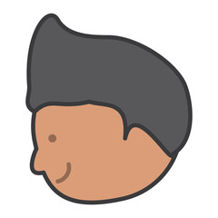cartoon man icon image