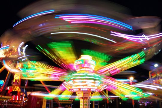 giostra in movimento